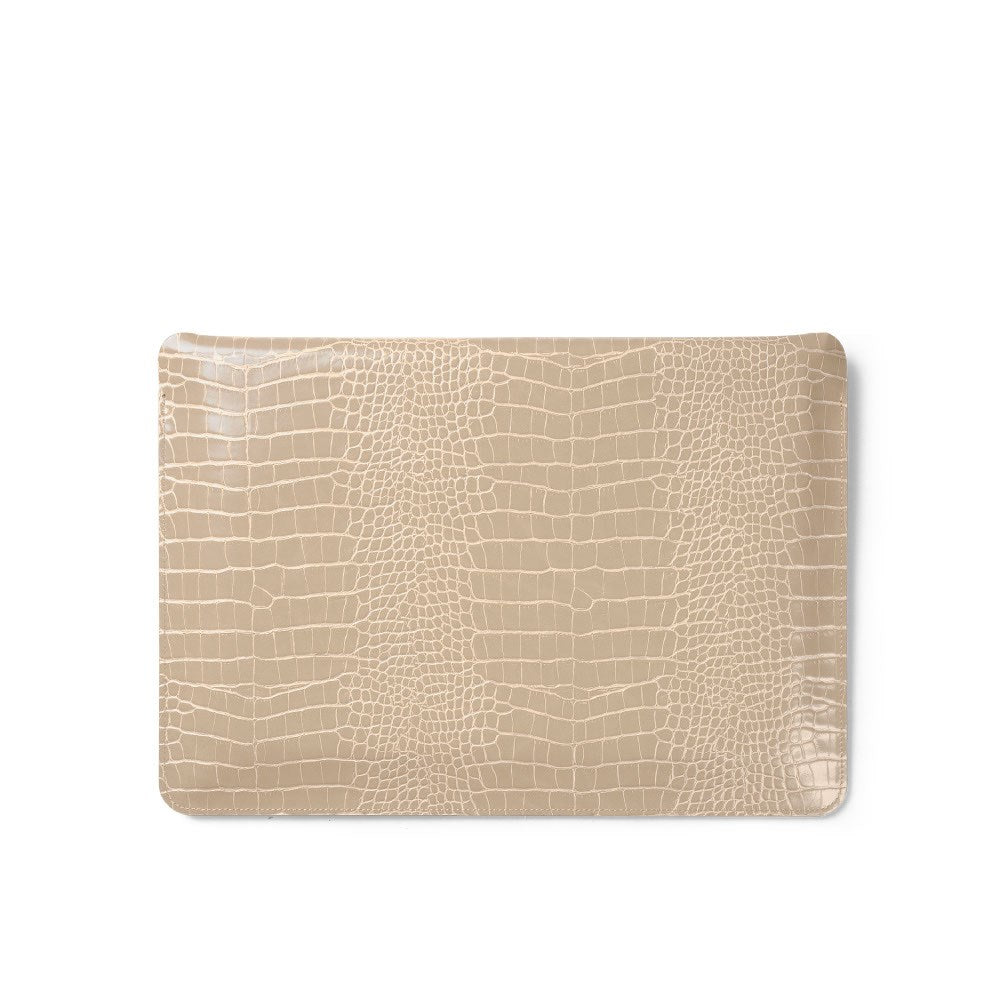 iDeal of Sweden 16" Dator Sleeve – Warm Beige Croco