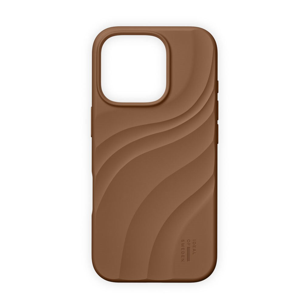 iPhone 16 Pro iDeal of Sweden Soft Swirl Silicone Skal - MagSafe Kompatibel - Salted Caramel