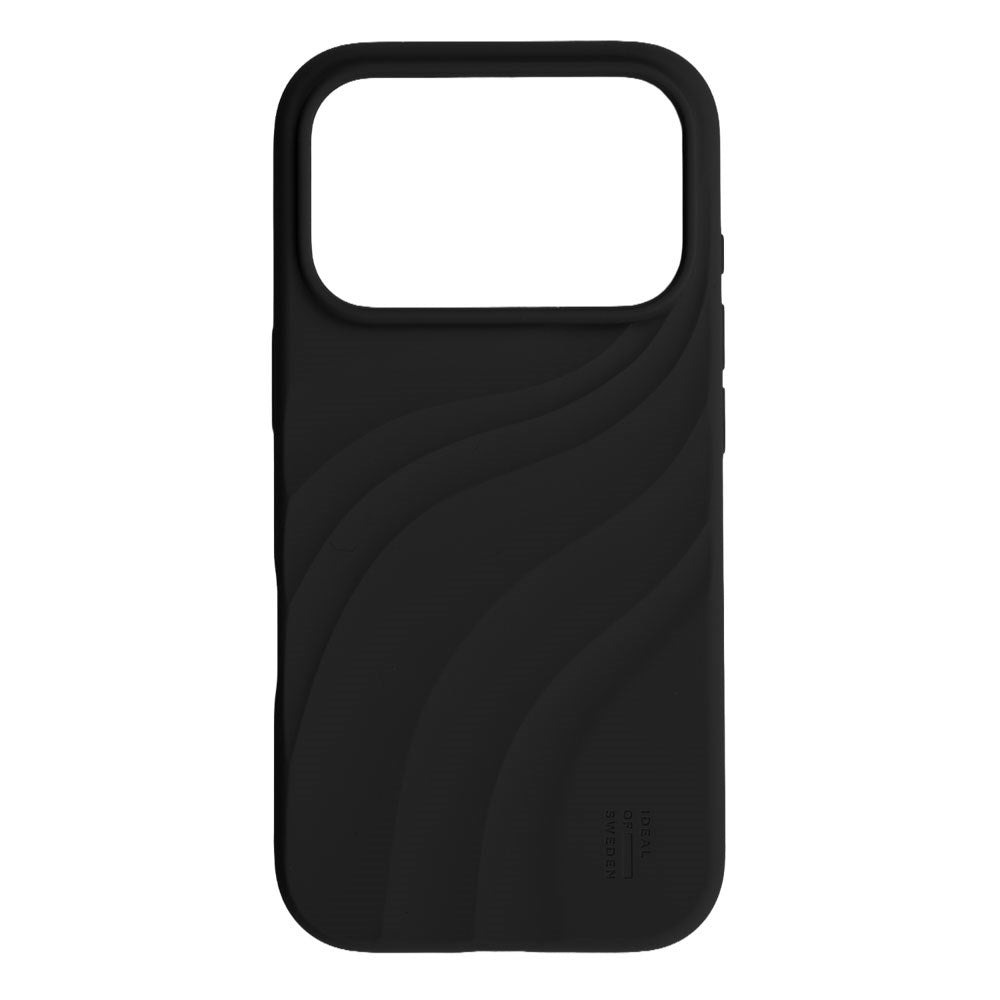 iPhone 18 Pro / 17 Pro iDeal of Sweden Soft Swirl Silicone Skal - MagSafe Kompatibel - Velvet Black