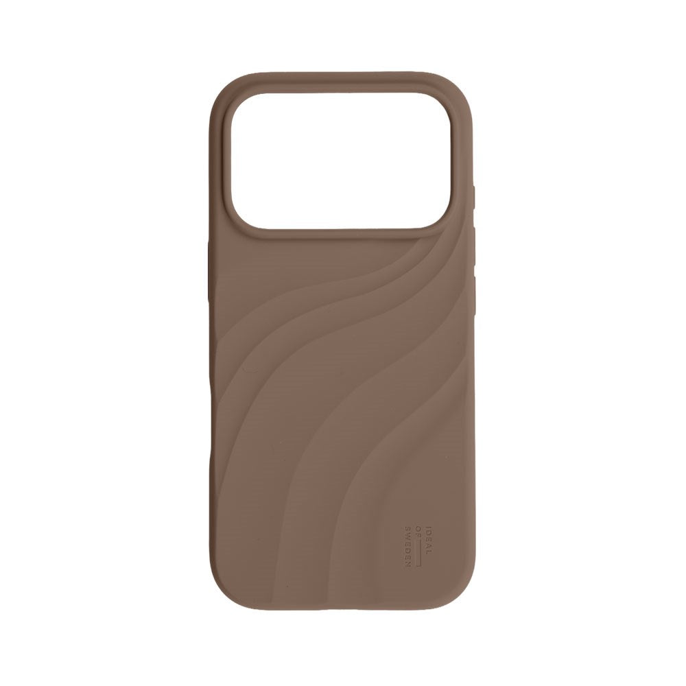 iPhone 18 Pro Max / 17 Pro Max iDeal of Sweden Soft Swirl Silicone Skal - MagSafe Kompatibel - Salted Caramel