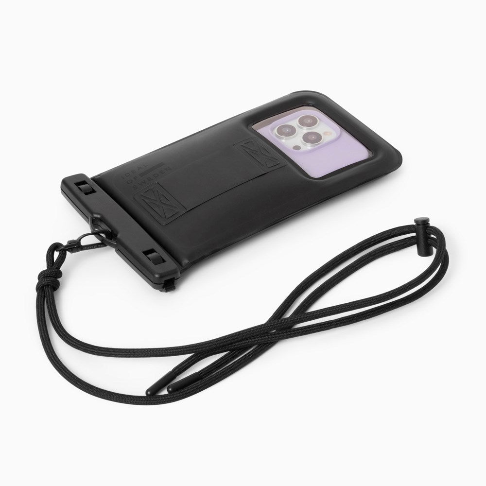 iDeal of Sweden Universal Vattentätt Fodral med Justerbar Rem - Svart (Max. Mobilstorlek: 220 x 120 mm)