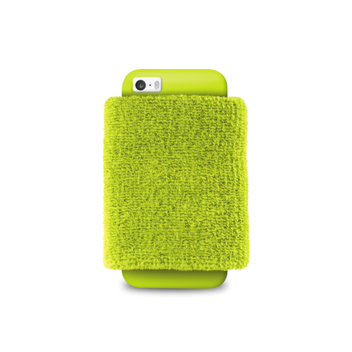 iPhone SE / 5 / 5S Puro Löpararmband - Limegrön