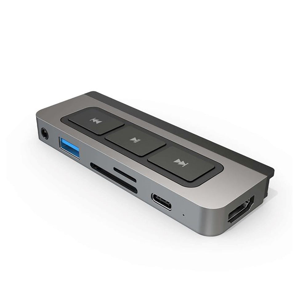 Hyperdrive USB-C Multi Media iPad Adapter 6-in-1 - Grå