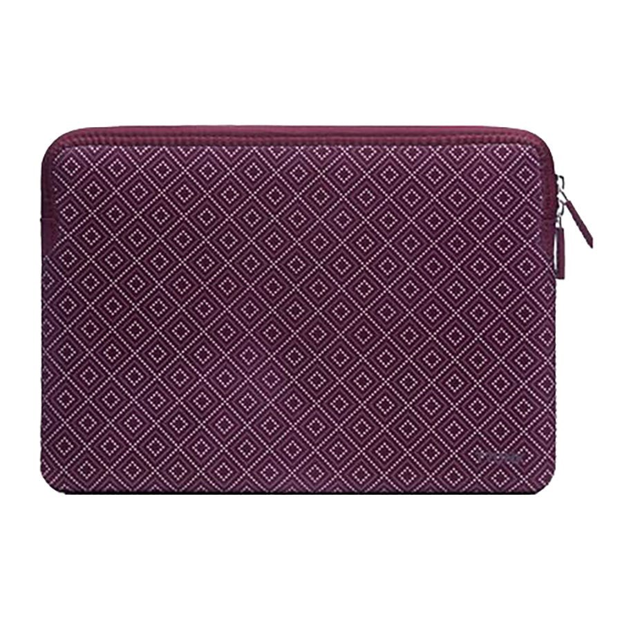 Trunk Neopren Sleeve til Bærbar PC 13" (30.5 x 22 x 2 cm) - Wine Red Rhombe