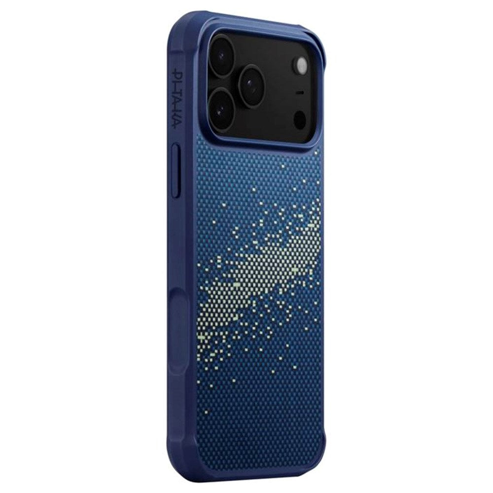 iPhone 17 Pro PITAKA Aramid ProGuard Skal - MagSafe Kompatibel - Milky Way Galaxy
