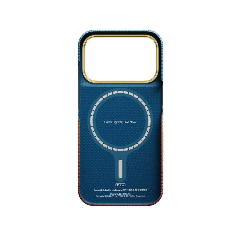 iPhone 18 Pro / 17 Pro Pitaka Edge Skal - MagSafe Kompatibel - Sunset