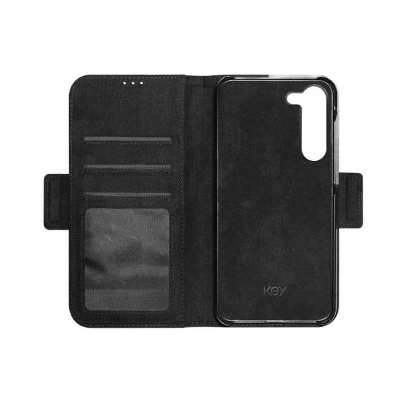 Samsung Galaxy S23+ (Plus) Key Nordfjord Slim Wallet Plånboksfodral - Svart