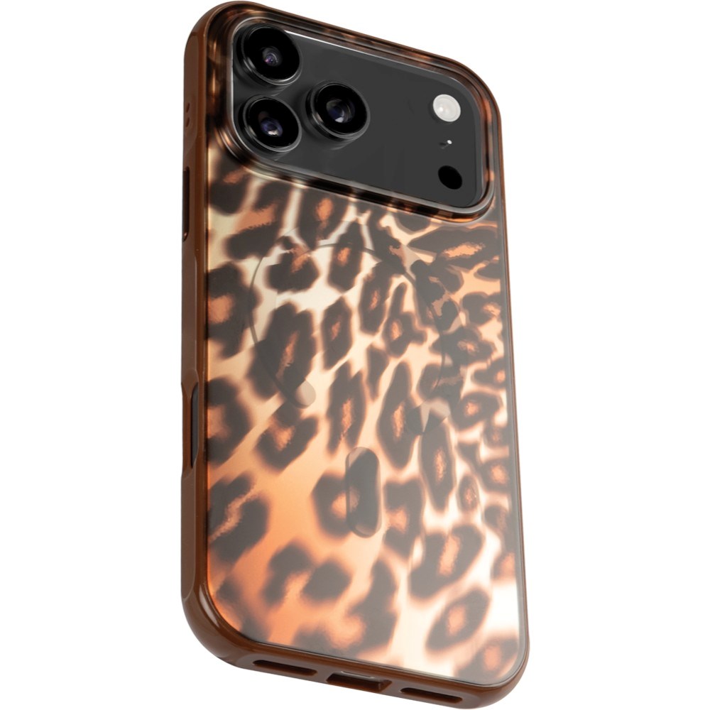 iPhone 18 Pro Max / 17 Pro Max LAUT HUEX WAVE Skal - MagSafe Kompatibel - Mocha Leopard