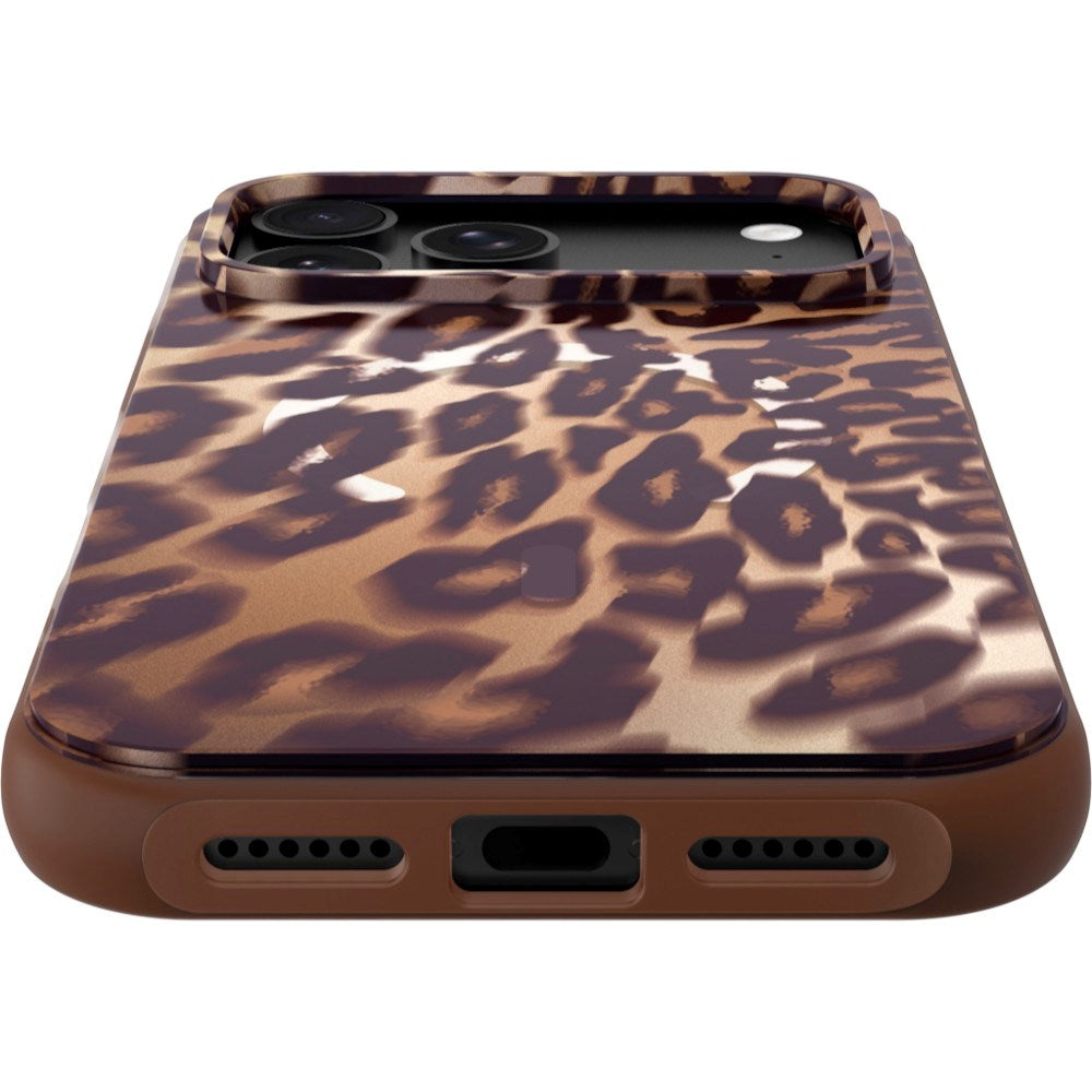 iPhone 18 Pro / 17 Pro LAUT HUEX WAVE Skal - MagSafe Kompatibel - Mocha Leopard