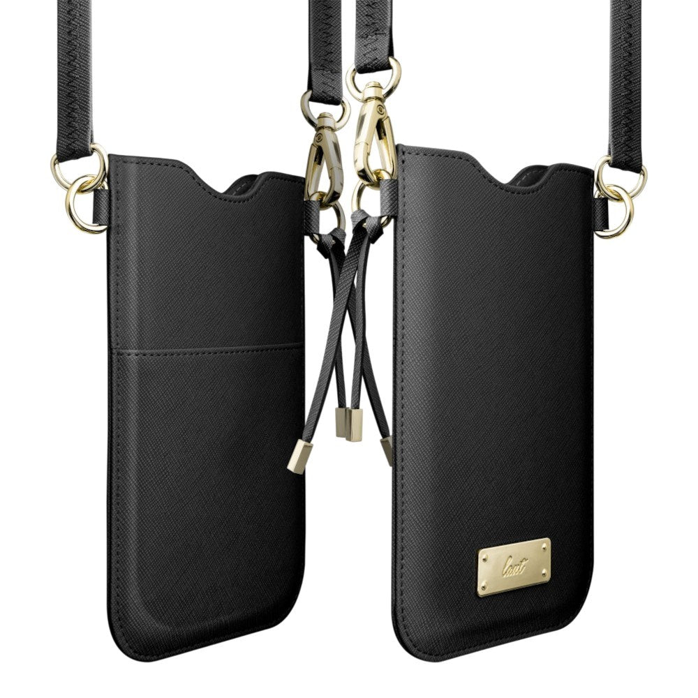 Crossbody Mobilväska i Konstläder LAUT PRESTIGE - Svart (max. Mobilstorlek: 6,5")
