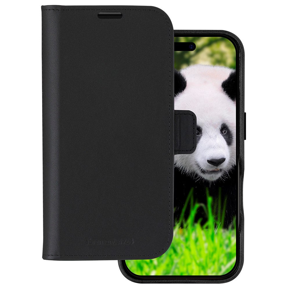 iPhone 16 dbramante1928 Lynge Magnetiskt Plånboksfordral i Äkta Läder - MagSafe Kompatibel - Black