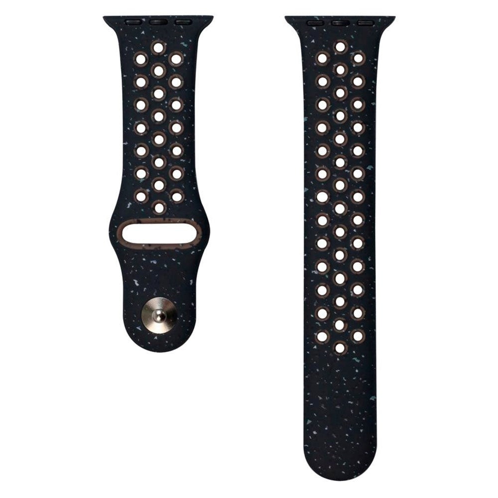 Apple Watch (38/40/SE/41/42mm) Silikonrem Lippa FLOUR - Svart