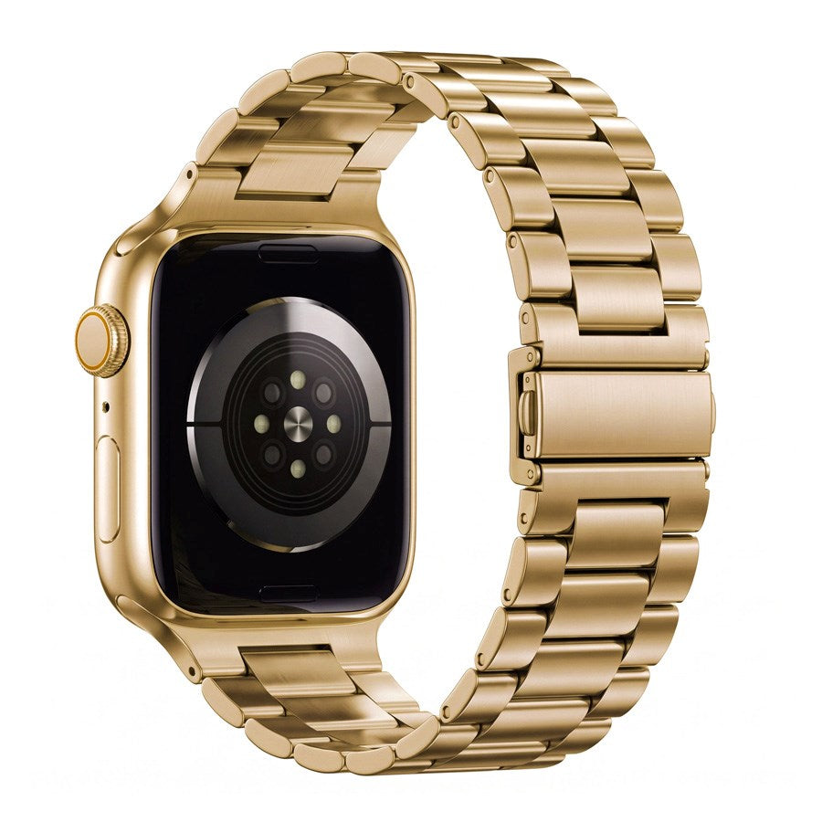 Lippa Apple Watch (38/40/SE/41/42mm) Armband i Rostfritt Stål - Rose Gold