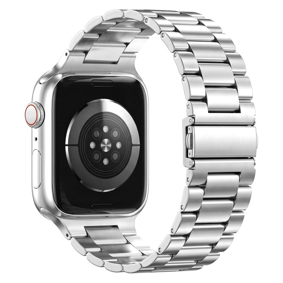 Lippa Apple Watch (42/44/SE/45/46/49mm) Armband i Rostfritt Stål - Silver