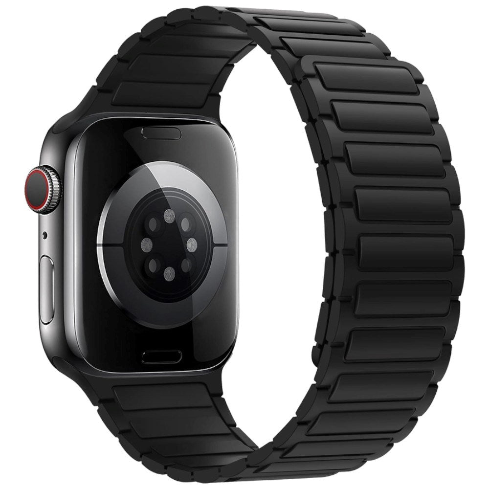 Apple Watch (38/40/41/42 mm) Lippa Magnetisk Silikonrem - Svart