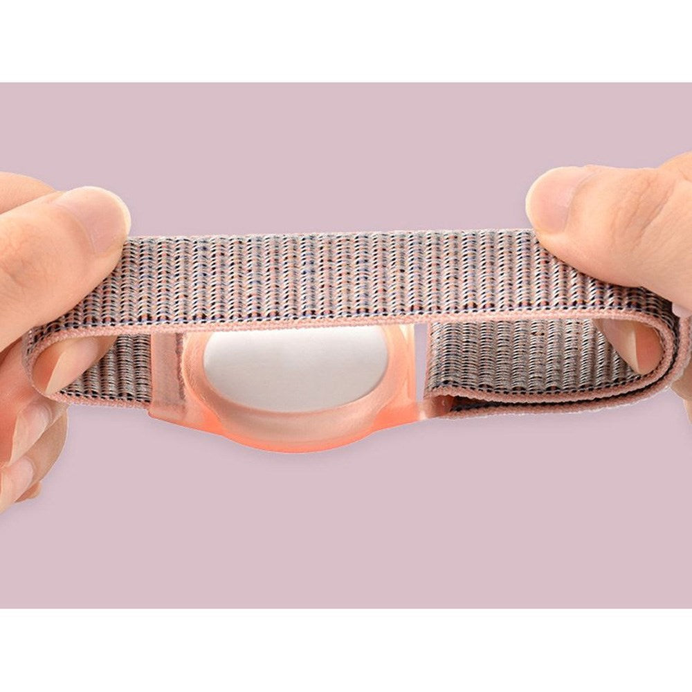 Lippa Justerbart Nylonarmband för AirTag - Rosa