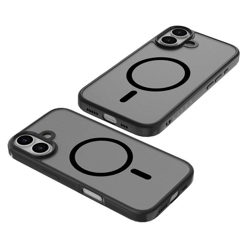 iPhone 17 Lippa Hybrid Plast Skal - MagSafe Kompatibel - Matt / Svart