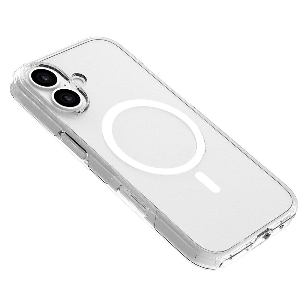 iPhone 17 Lippa Hybrid Plast Skal - MagSafe Kompatibel - Genomskinlig / Vit