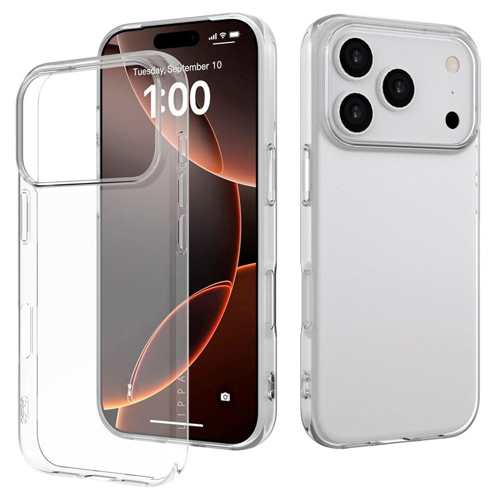 iPhone 17 Pro Lippa Slim Flexibelt Plast Skal - Genomskinlig