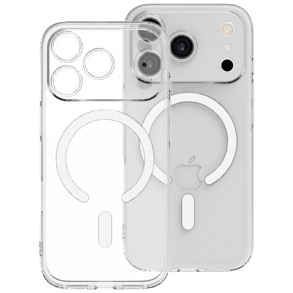 iPhone 17 Pro /18 Pro Lippa Fleksibel Plast Skal - MagSafe Kompatibel - Genomskinligt