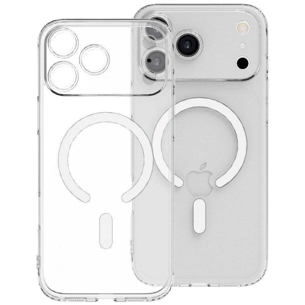 iPhone 17 Pro Max/18 Pro Max Lippa Fleksibel Plast Skal - MagSafe Kompatibel - Genomskinligt