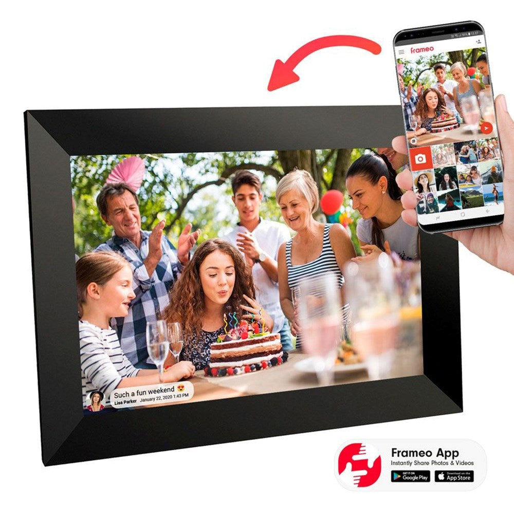 Lippa 15.6" Smart WiFi Frameo Fotoram - Svart