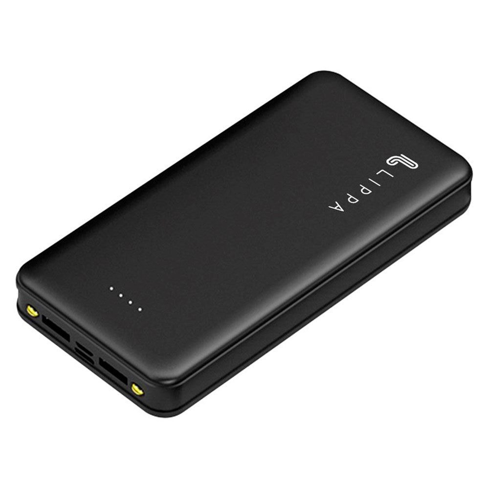 Lippa 10.5W m. USB-A Powerbank 20.000 mAh - Svart
