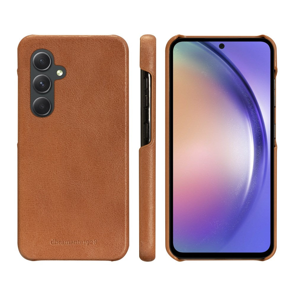 Samsung Galaxy A54 (5G) dbramante1928 Lynge 2-i-1 Äkta Läder Flip Fodral - Tan
