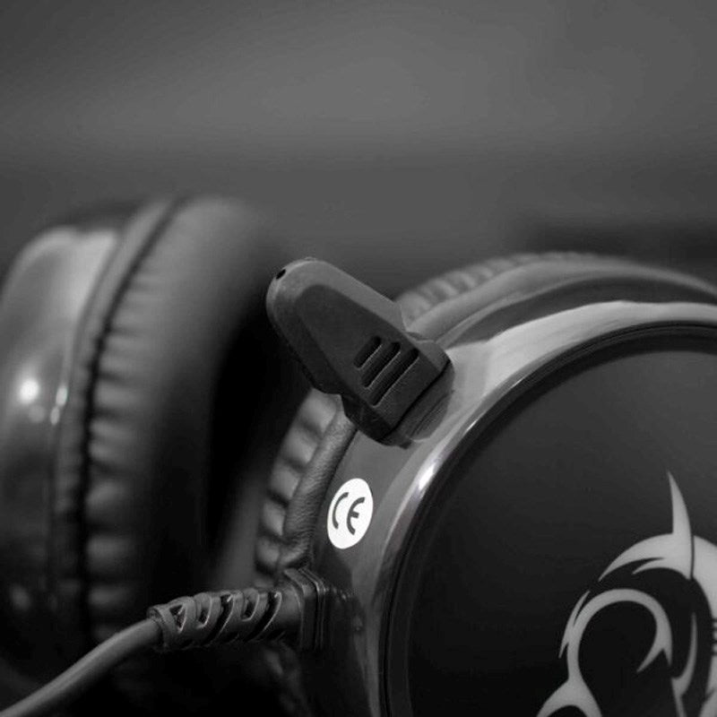 White Shark MARGAY On-Ear Gaming Headset - Svart