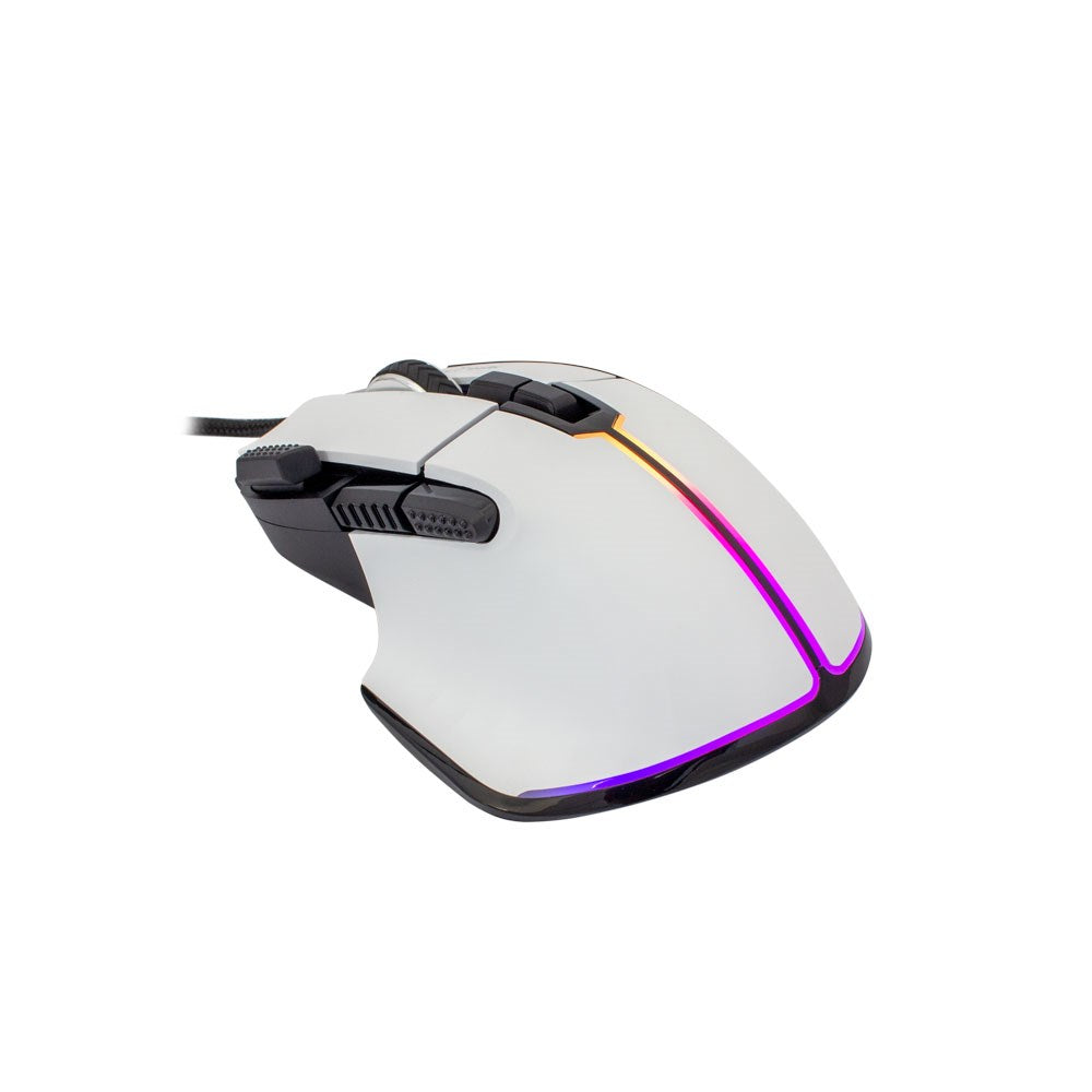 White Shark MARROK Gaming Mus - 9D / 12000 DPI - Vit