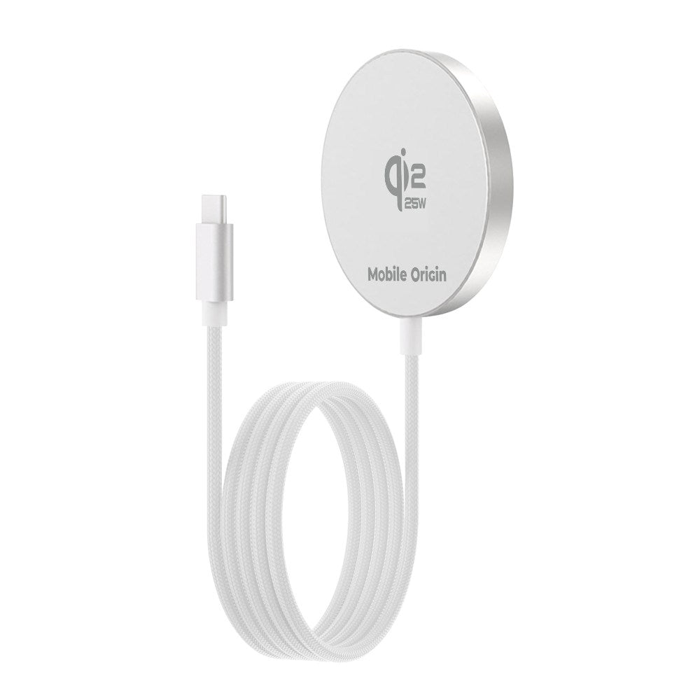 Magnetisk Trådlös Laddare Qi2 25W – Vit