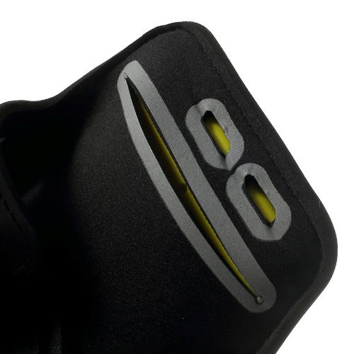 Löpararmbandsfodral med reflekterande kant Svart (max. Telefon: 163 x 85 x 9 mm)