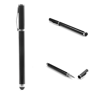 Universal Touch Pen med Kulspetspenna - Svart