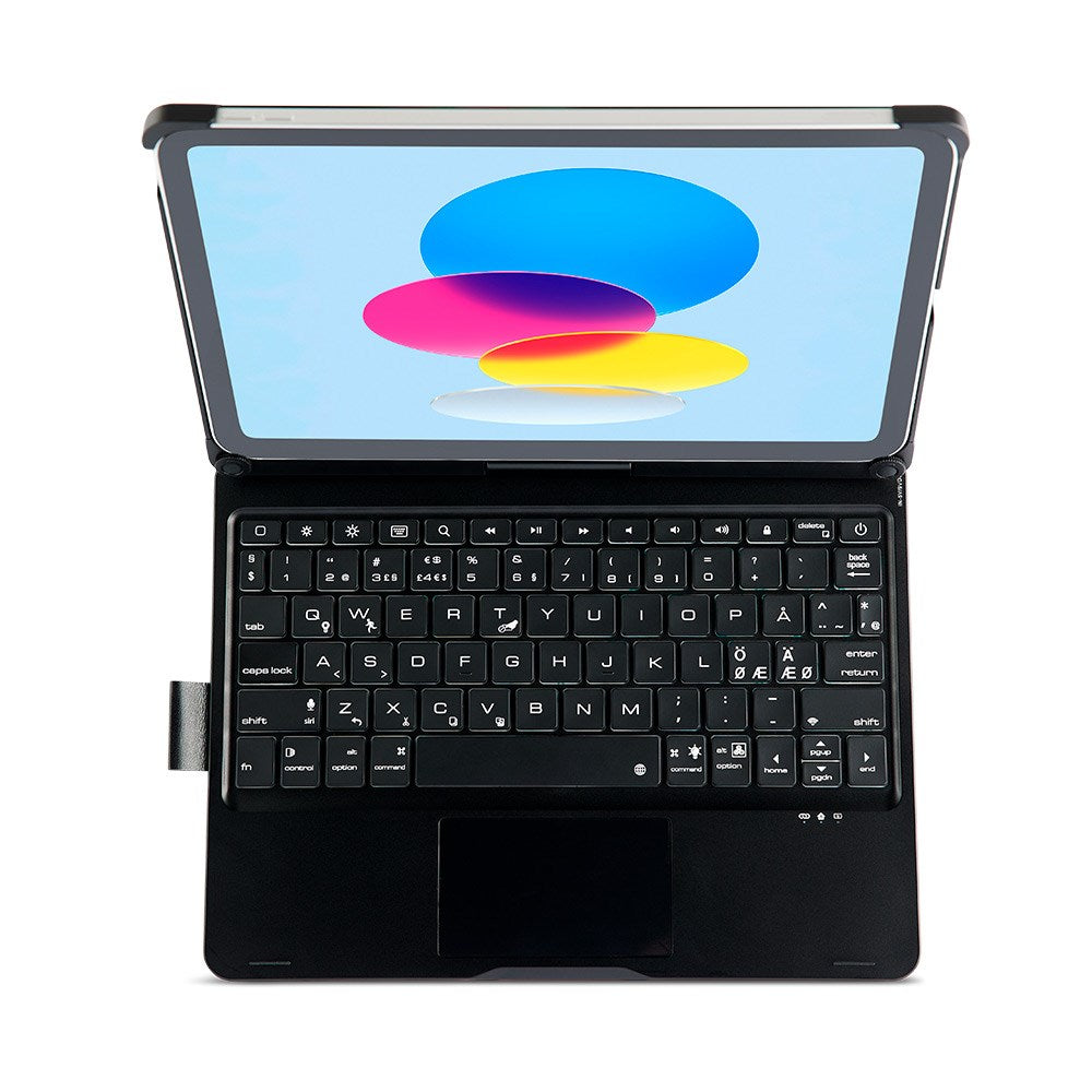 iPad 11" (2025) / iPad 10.9" (2024/2022) Xceed CoverKey Wireless Keyboard med Skal (XCCK08SCBLK) - Nordic layout - Black