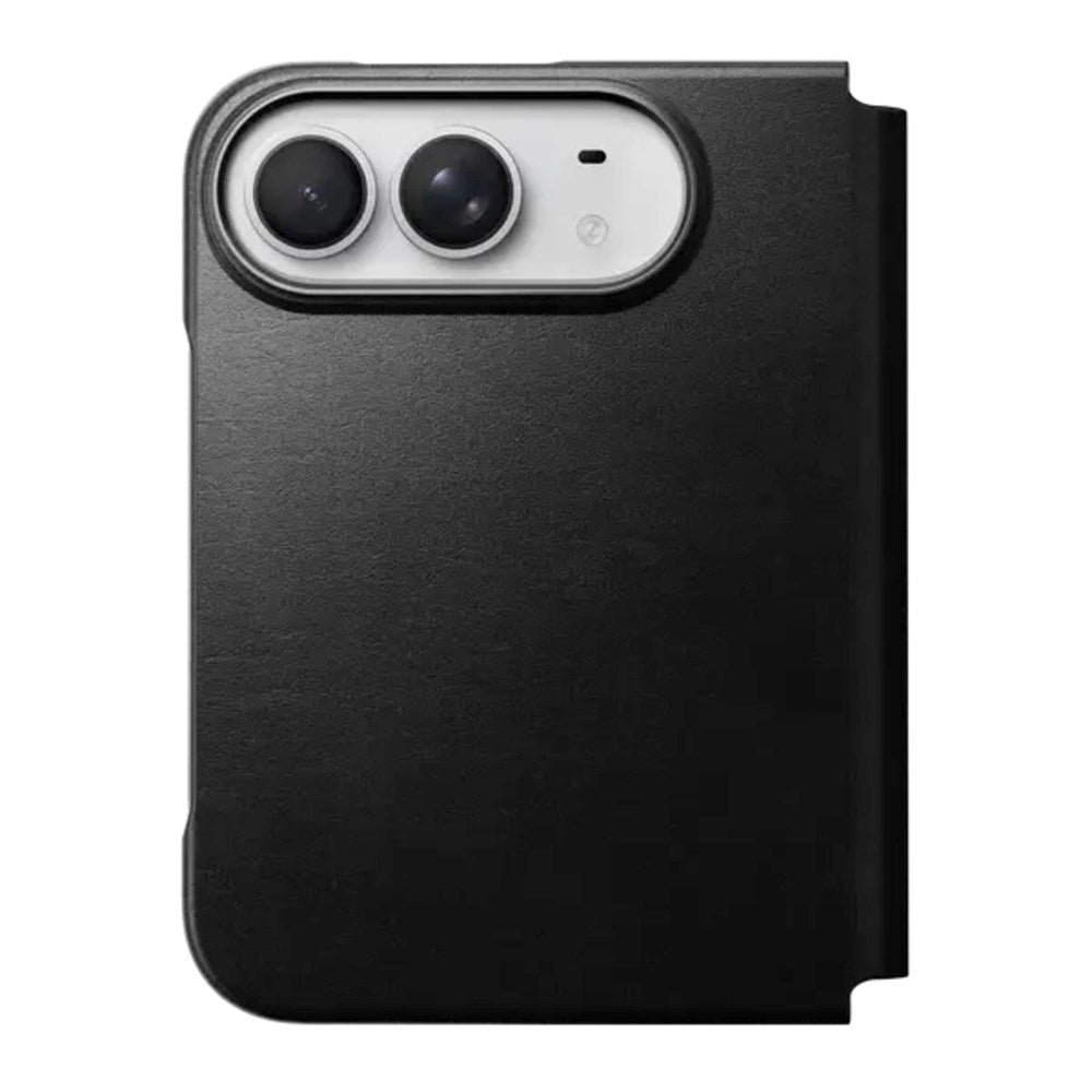 iPhone Duo Nomad Traditional Horween Leather Folio Skal - MagSafe Kompatibel - Svart