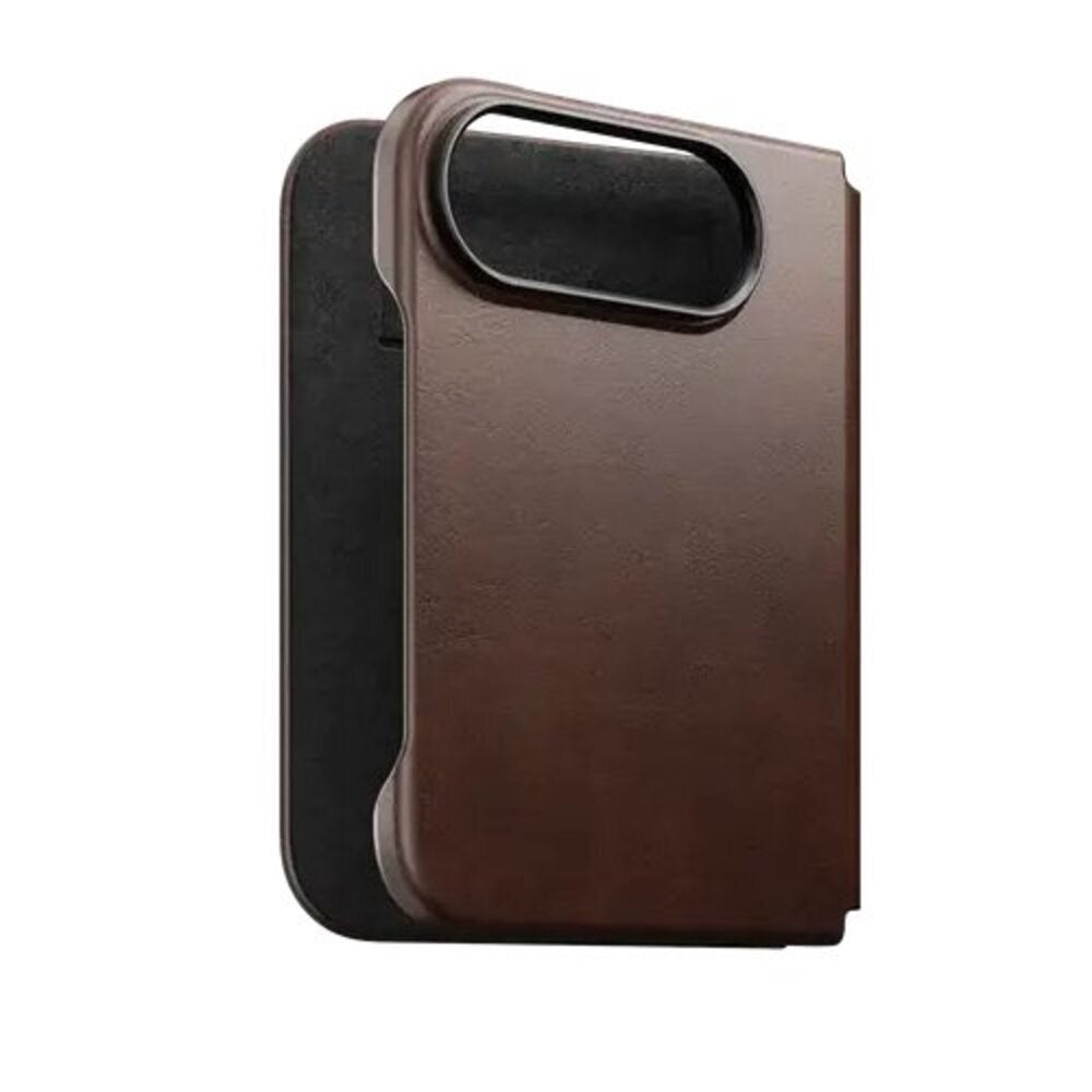iPhone Duo Nomad Traditional Horween Leather Folio Skal - MagSafe Kompatibel - Rustic Brown