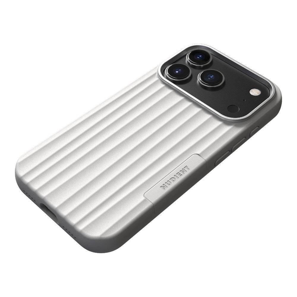 iPhone 18 Pro / 17 Pro Nudient Bold Case Skal - MagSafe Kompatibel - Chalk White
