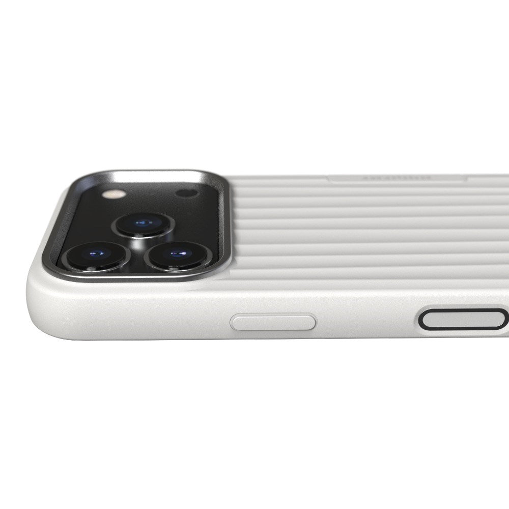 iPhone 18 Pro / 17 Pro Nudient Bold Case Skal - MagSafe Kompatibel - Chalk White
