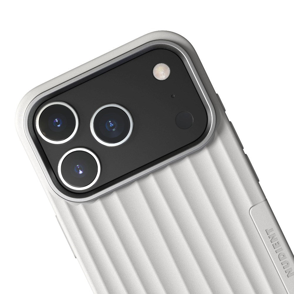 iPhone 18 Pro / 17 Pro Nudient Bold Case Skal - MagSafe Kompatibel - Chalk White