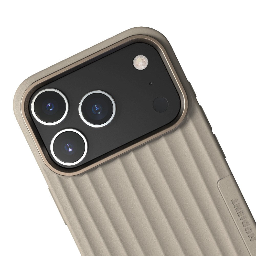 iPhone 18 Pro / 17 Pro Nudient Bold Case Skal - MagSafe Kompatibel - Linen Beige
