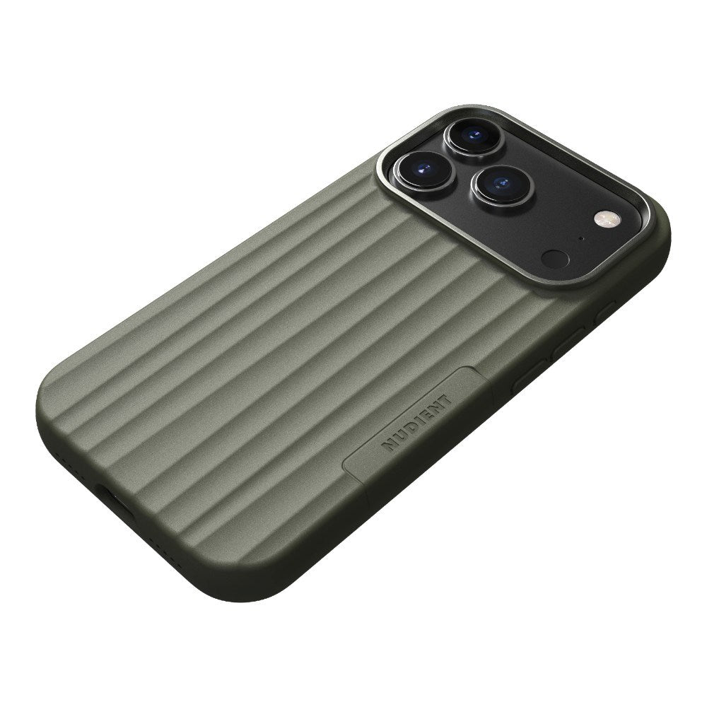 iPhone 18 Pro / 17 Pro Nudient Bold Case Skal - MagSafe Kompatibel - Olive Green