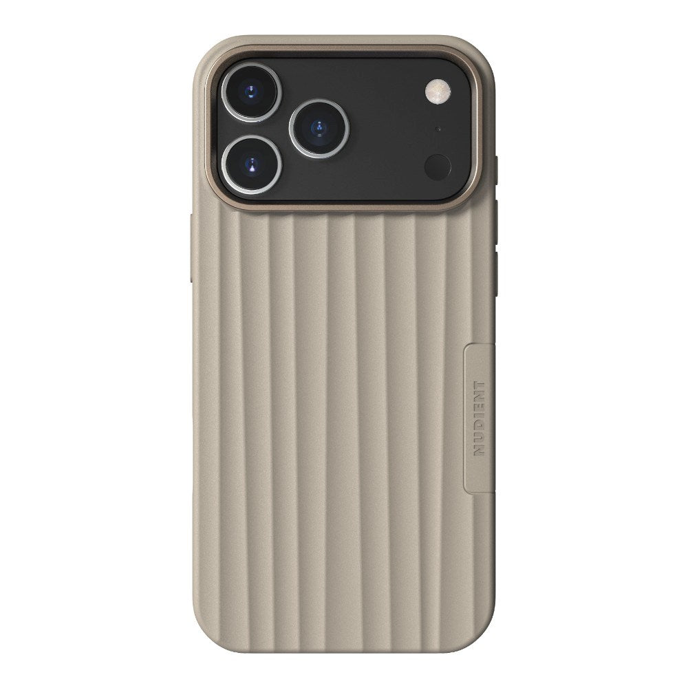 iPhone 18 Pro Max / 17 Pro Max Nudient Bold Case Skal - MagSafe Kompatibel - Linen Beige