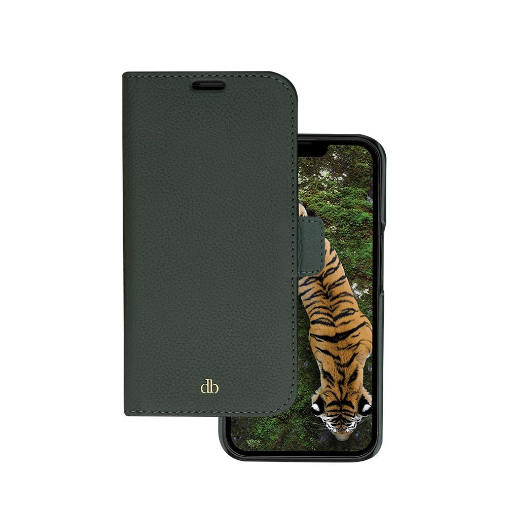 Dbramante1928 iPhone 14 Pro New York 2-i-1 Läder Flipfodral - Grön