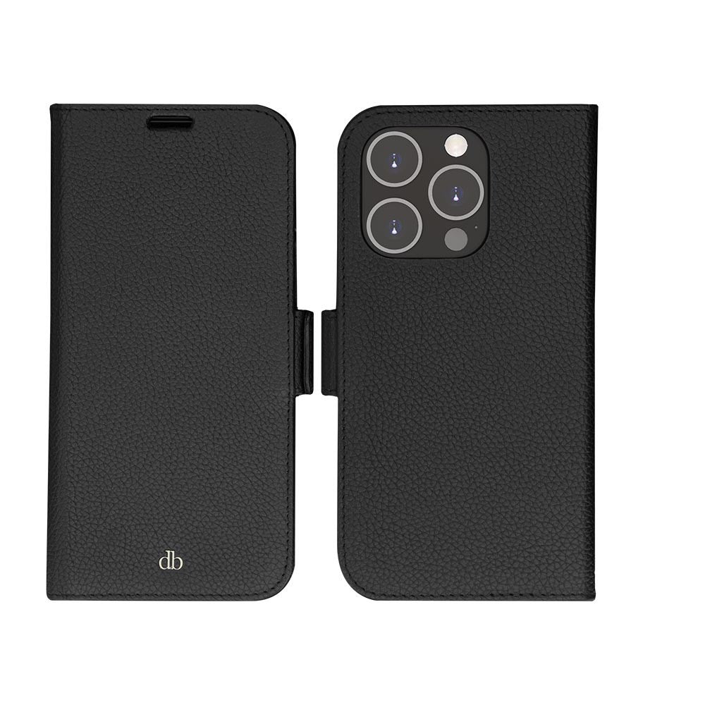 Dbramante1928 iPhone 14 Pro New York 2-i-1 Läder Flipfodral - Svart