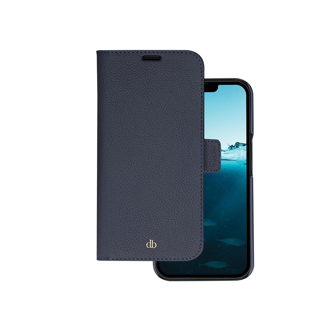 Dbramante1928 iPhone 14 New York 2-i-1 Läder Flipfodral - Blå