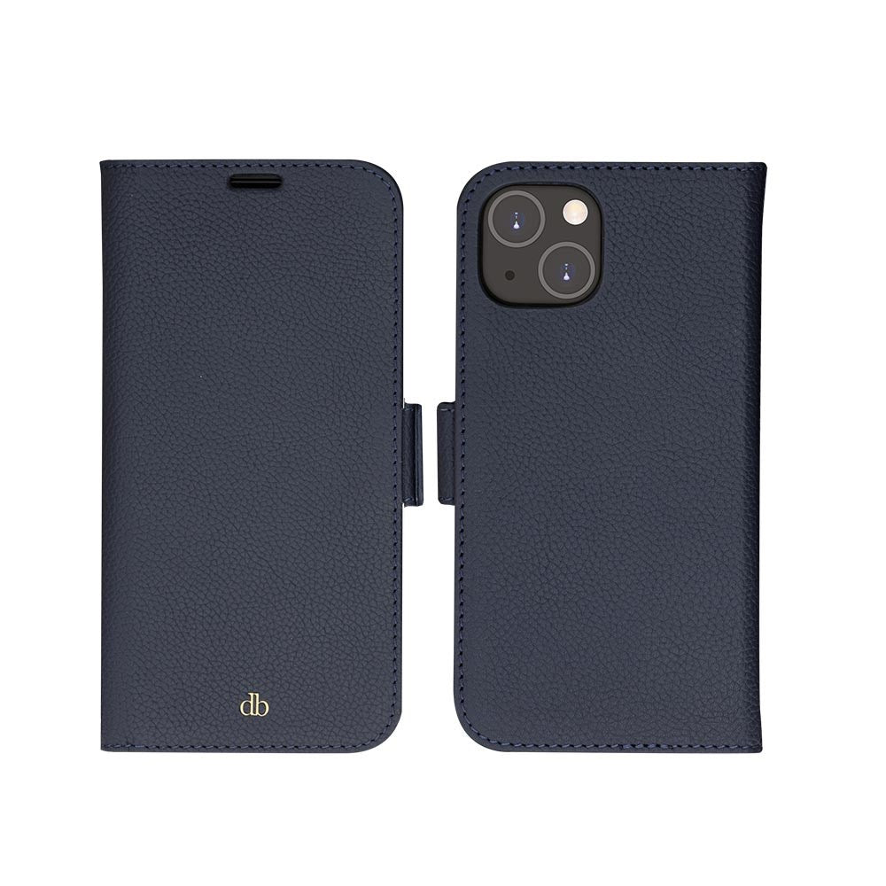 Dbramante1928 iPhone 14 New York 2-i-1 Läder Flipfodral - Blå