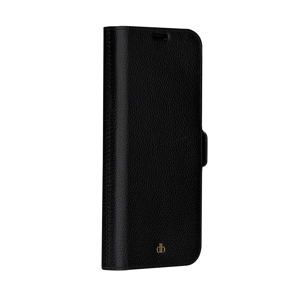 iPhone 14 Plus dbramante1928 New York 2-i-1 Äkta Läder Flip Fodral - Night Black