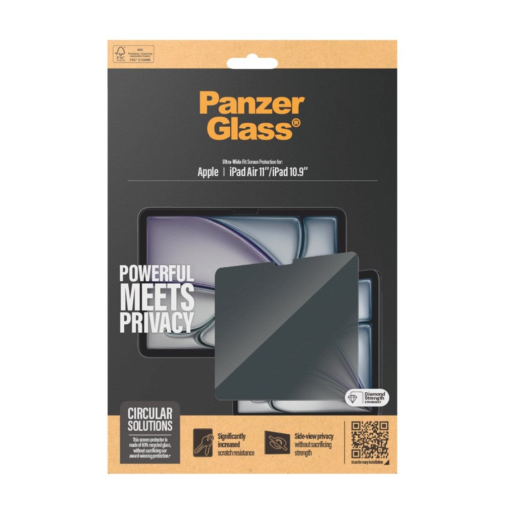 PanzerGlass Privacy Skärmskydd för Apple iPad Air 11'' / iPad 10.9'' - Ultra-Wide Fit