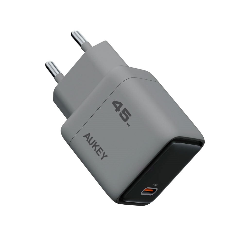 Aukey 45W PD Väggladdare med 1 x USB-C - Grå