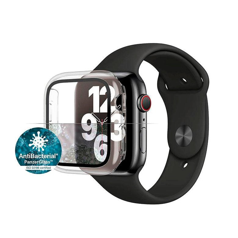 Apple Watch SE/6/5/4 (40mm) PanzerGlass Full Body Protection Skal m. Inbyggt Skärmskydd - Transparent med Svart Ram